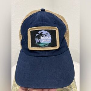 Harrahs Gulf Coast Casino Beach Please Patch Snapback Mesh Back Hat